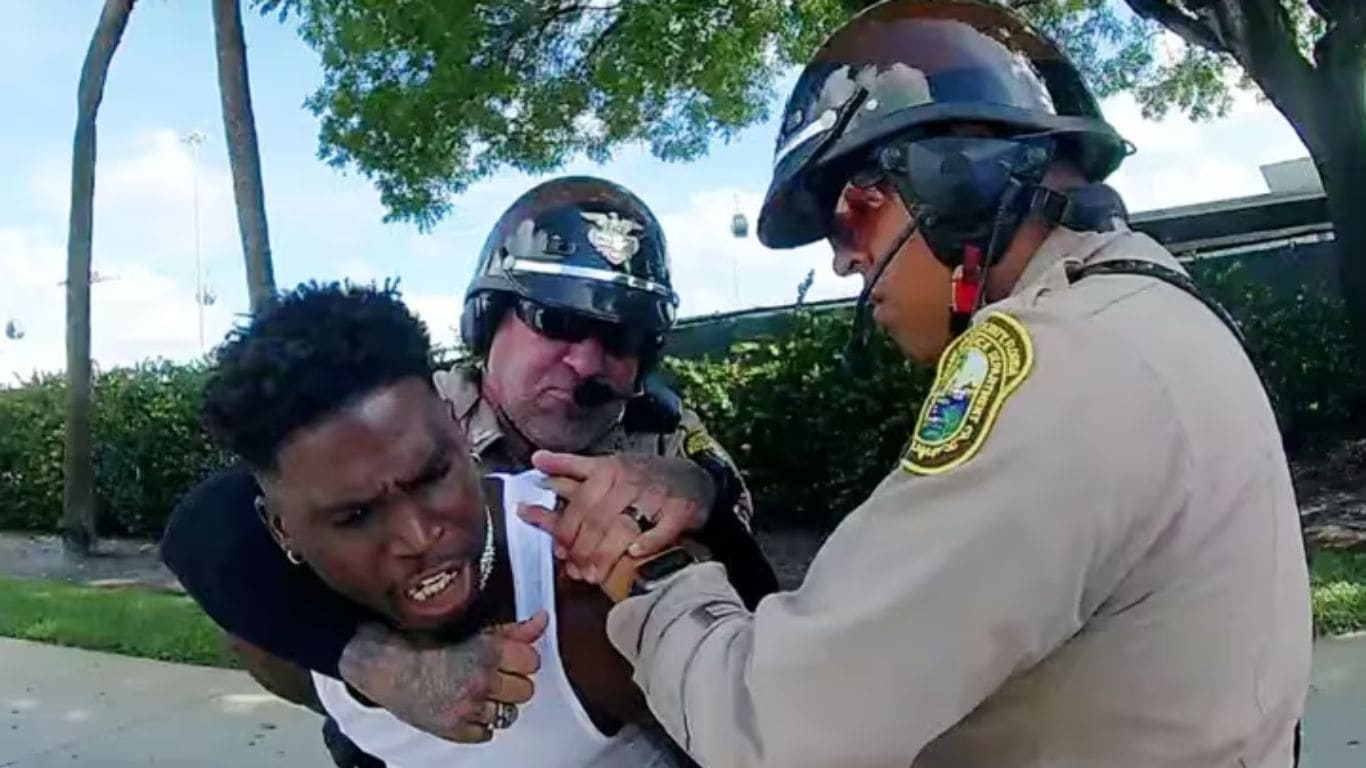 NFL star handcuffed just before game